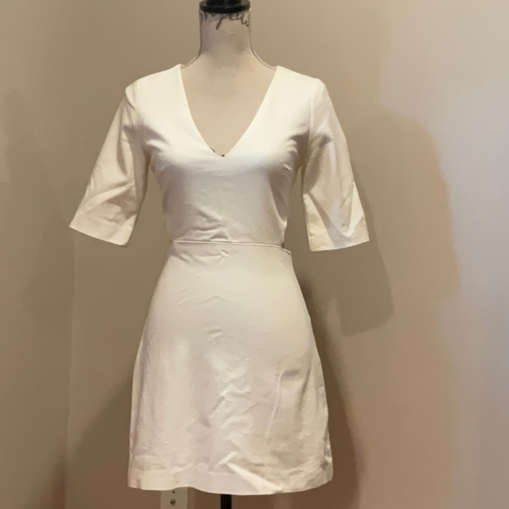 White Cutout Zara Dress. Size Medium